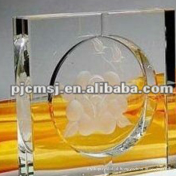 Cinzeiro de cristal quadrado claro para presentes de decoração para casa